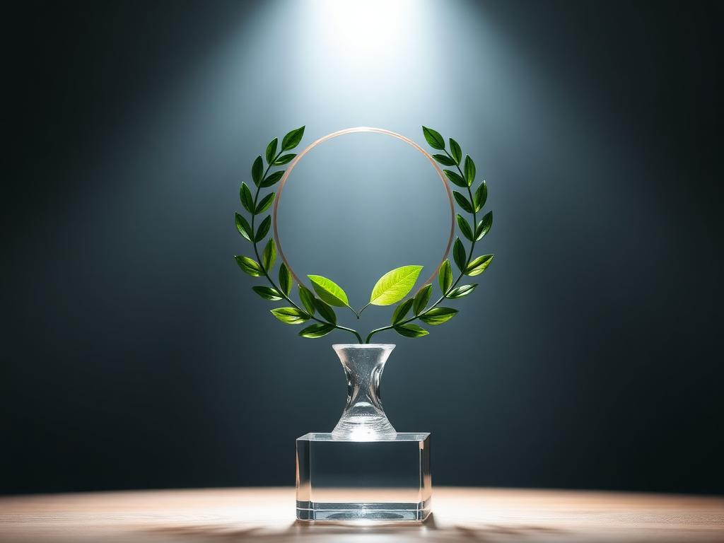 Sustainability award trophy
